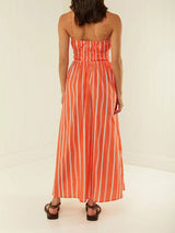 Stripe Printed Maxi Dress