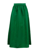 Satin Solid Color High Waist Maxi Skirts