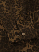 Long Sleeve Leopard Print Shirt Jacket