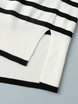 Striped Turtleneck Sweater