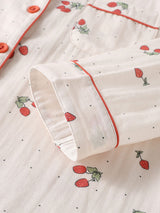 Little Strawberry Print Pajama Set