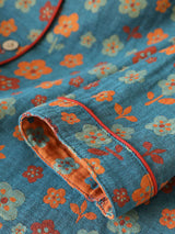 Small Flowers Cotton Pajama Set