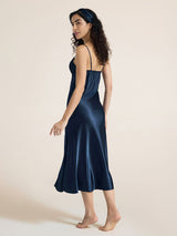 Kafiloe Bow Tie Slit Chemise Nightgown