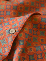 Small Flowers Cotton Pajama Set