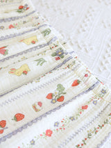 Blue Striped Rabbit Printed Pajama Set