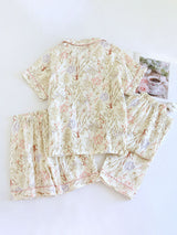 Floral Cotton Three Pieces Pajama Set