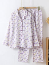 Gypsophila Printed Long Sleeve Pajama Set