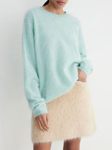 Solid Crew Neck Sweater