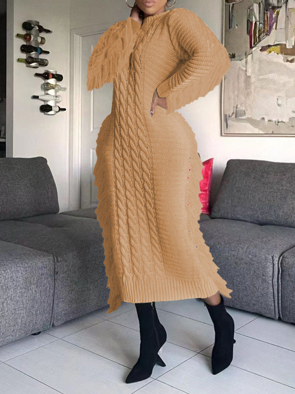 Knitted Sweater Bodycon Midi Dress