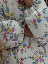 Zip-Up Printed Quilted Jacket