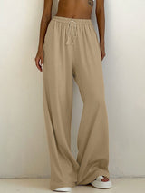 Loose Khaki 2 Piece Sets