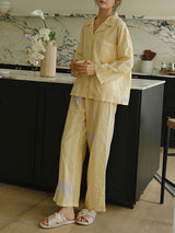 Long Sleeve Cotton Striped Pajamas