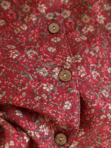 Vintage Floral Lace Trim Pajama Set