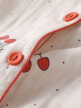 Little Strawberry Print Pajama Set