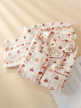 Cute Cherry & Mushroon Print Pajama Set