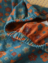 Small Flowers Cotton Pajama Set
