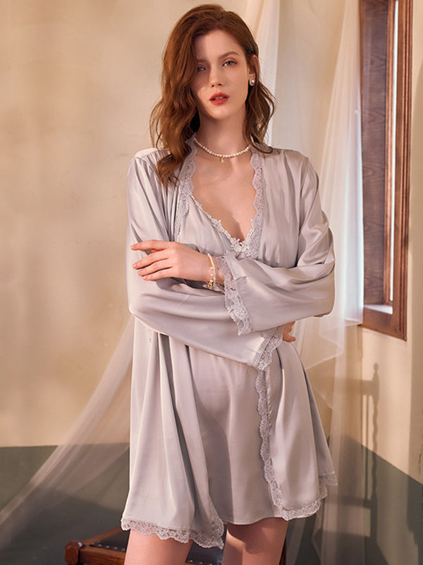 Satin Lace Camisole Nightgown