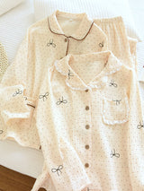 Polka Dot & Bow Pajama Set