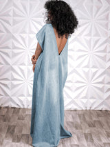 Loose Deep V Backless Maxi Dress