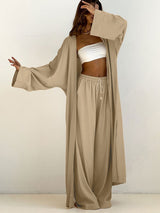 Loose Khaki 2 Piece Sets