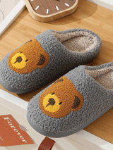 Teddy Bear Plush Slippers