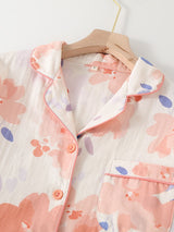 Blush Bloom Floral Cotton Pajama Set