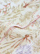 Floral Cotton Three Pieces Pajama Set