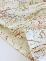 Floral Cotton Three Pieces Pajama Set