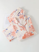 Blush Bloom Floral Cotton Pajama Set