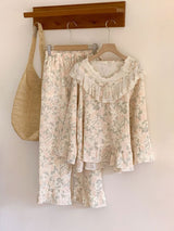 Lace Peter Pan Collar Pajama Set