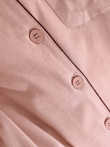 Solid Cotton Couple Pajama Set