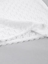 Lace Trim Hollow Out Mini Nightdress