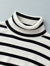 Striped Turtleneck Sweater
