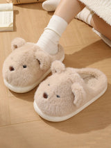 Teddy Ears Plush Home Slippers