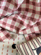 Kafiloe Plaid Sherpa Pom Blanket