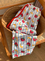 Loose Fit Cute Fruit Long Pajama Pants