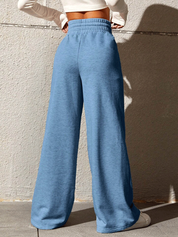 Casual High Waist Solid Color Long Pants