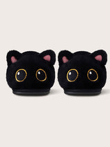 Big Eye Cat Cotton Slippers