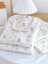 Cute Deer/Goose Cotton Pajama Set