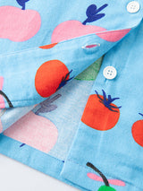 Fruits Printed Long Sleeve Pajamas