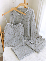 Three Pieces Modal Pajama Set