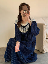 Lace Peter Pan Collar Pajama Set