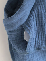 Embroidered Solid Three-Piece Pajama Set