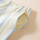 Cotton Stripe Couple Pajama Set