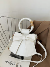 Solid Color Bow Knot Handbag