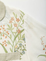 Kafiloe Elegant Floral Print Cotton Pajama Set