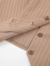 Stripe Vest Tops & Pleated Trousers Set