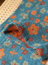 Small Flowers Cotton Pajama Set