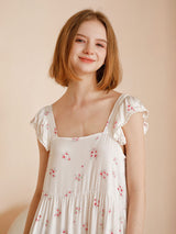 Kafiloe Peach Blossom Cluster Print Pajama Set