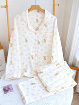 Cute Deer/Goose Cotton Pajama Set